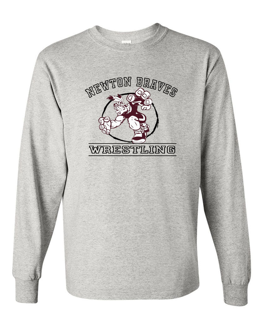 Newton Wrestling Design 8 Long Sleeve Shirt