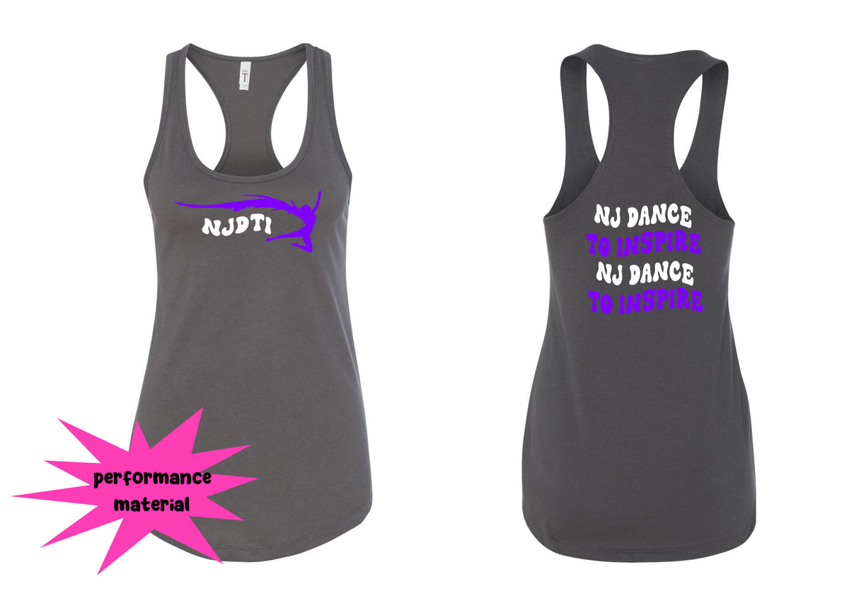 NJ Dance Performance Racerback Tank Top Design 12