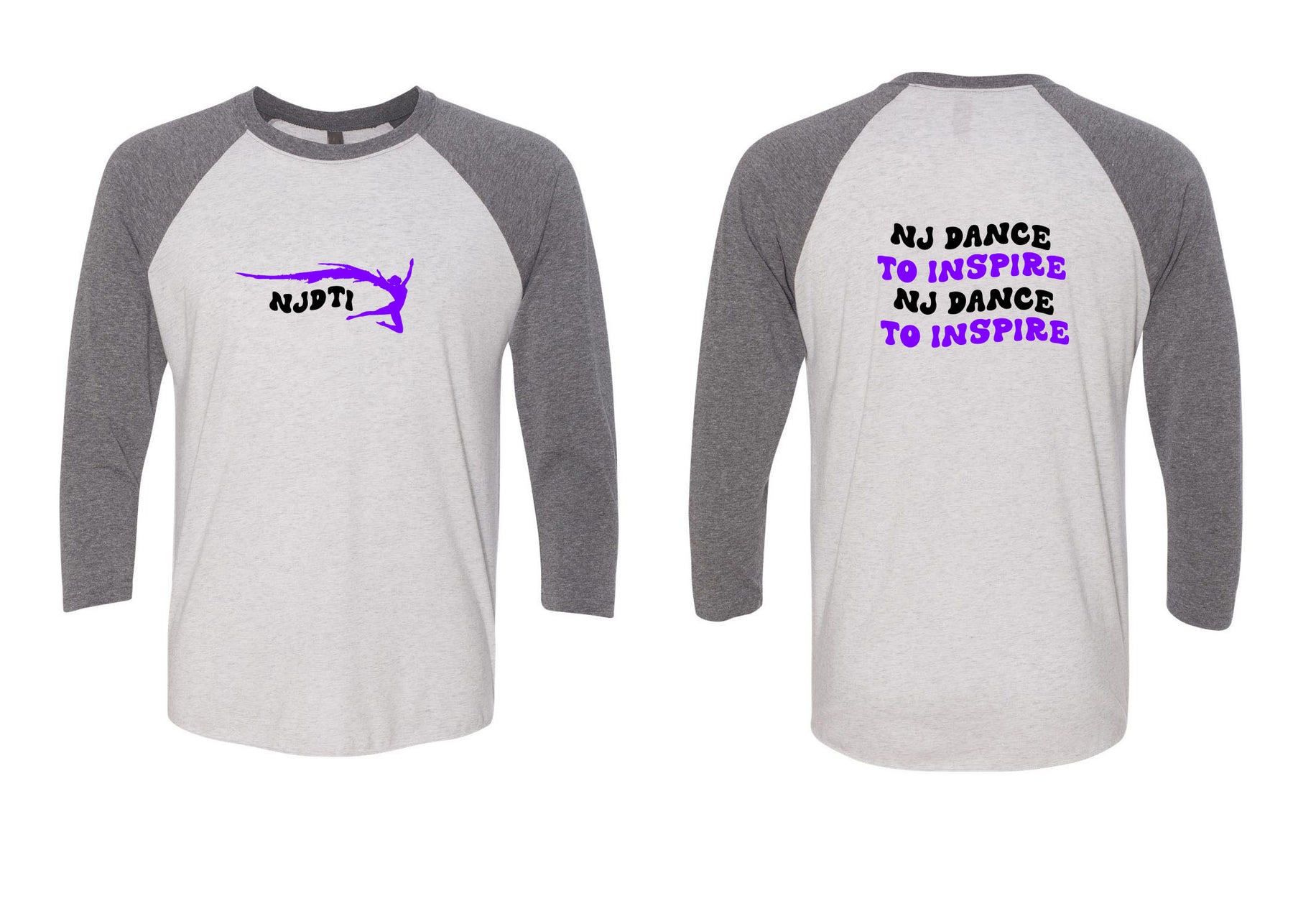 NJ Dance raglan shirt Design 12