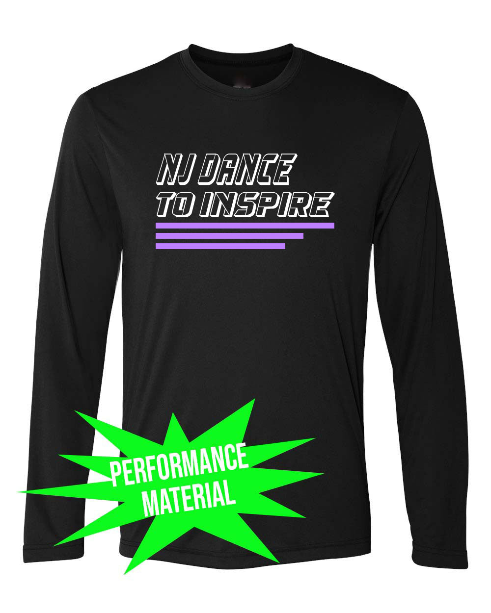 NJ Dance Performance Material Long Sleeve Shirt Design 13