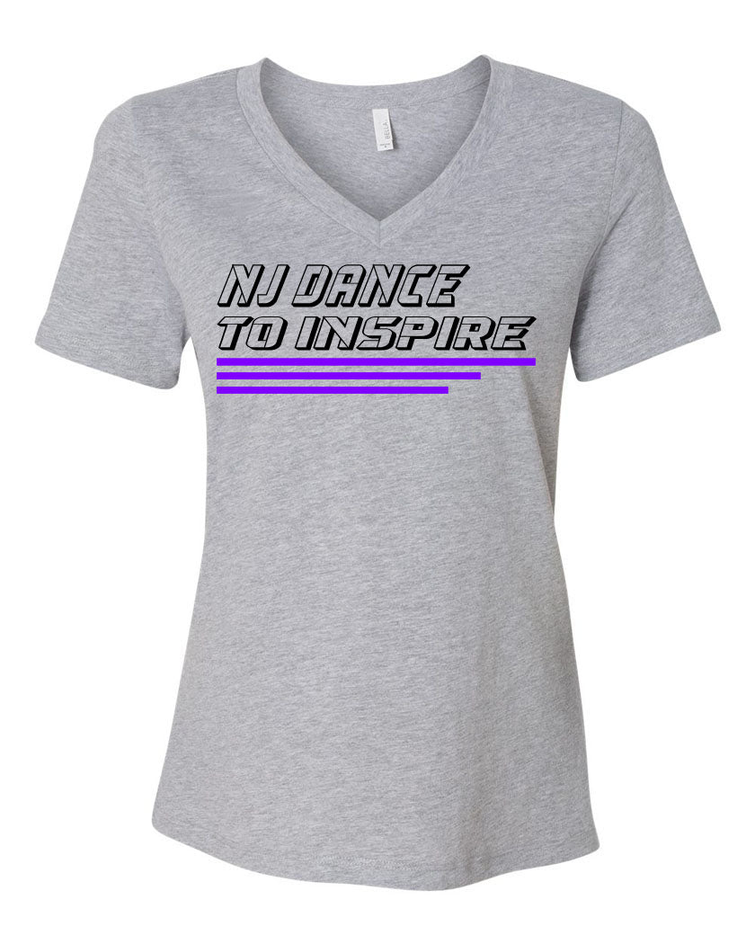 NJ Dance V-neck T-Shirt Design 13