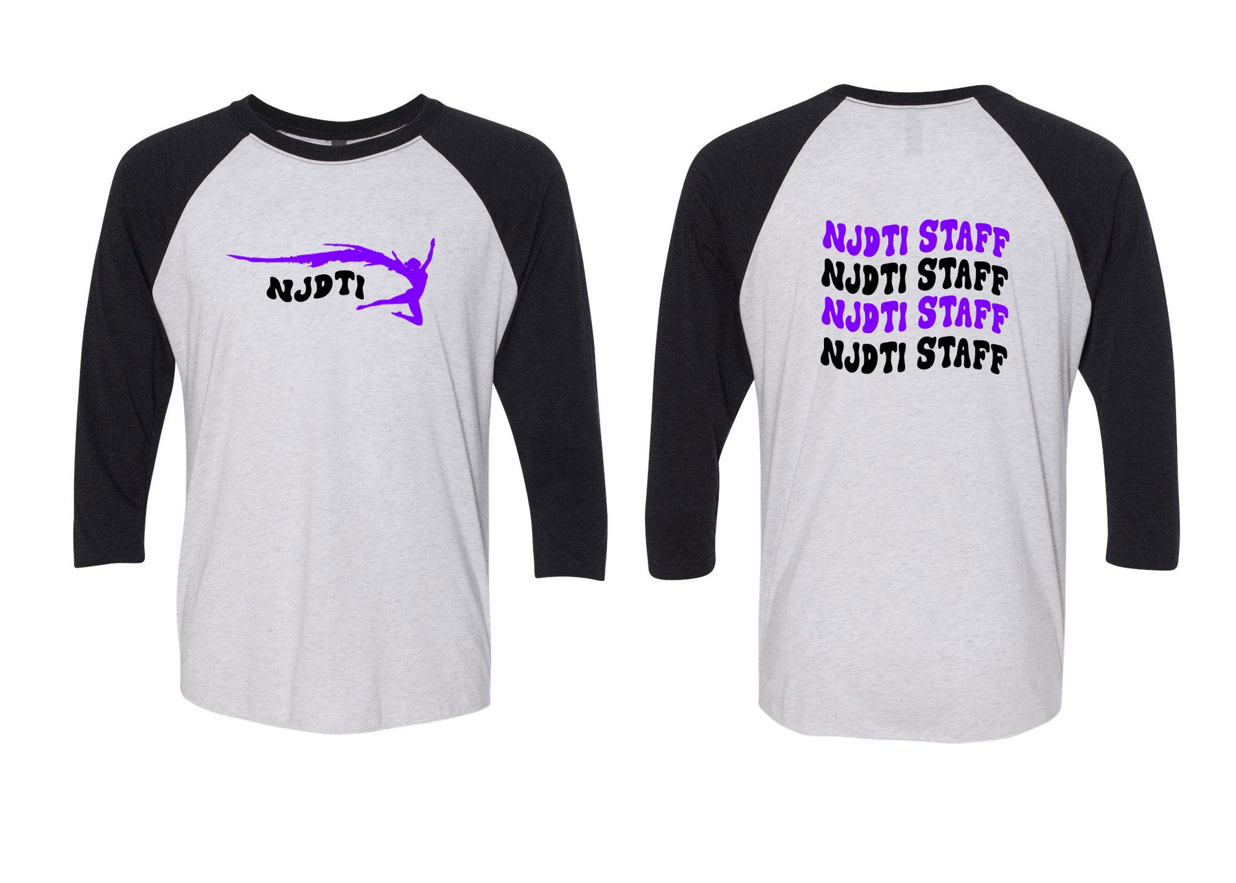 NJ Dance raglan shirt Design 15