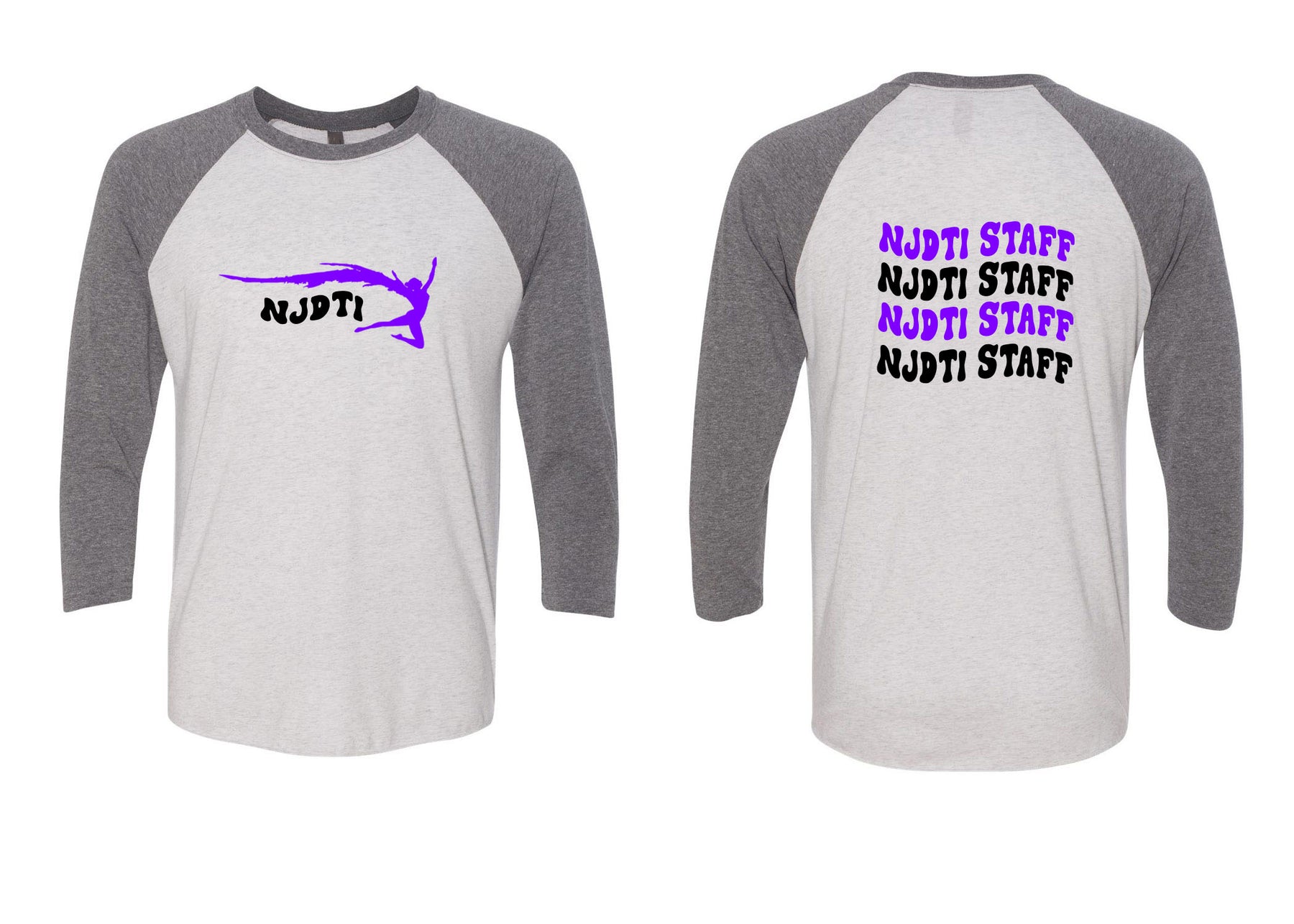 NJ Dance raglan shirt Design 15