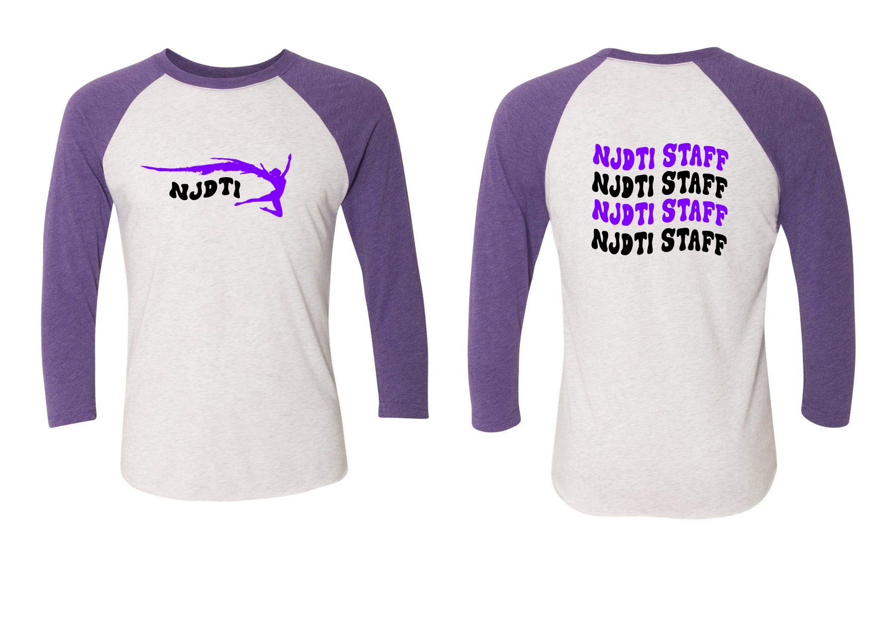 NJ Dance raglan shirt Design 15