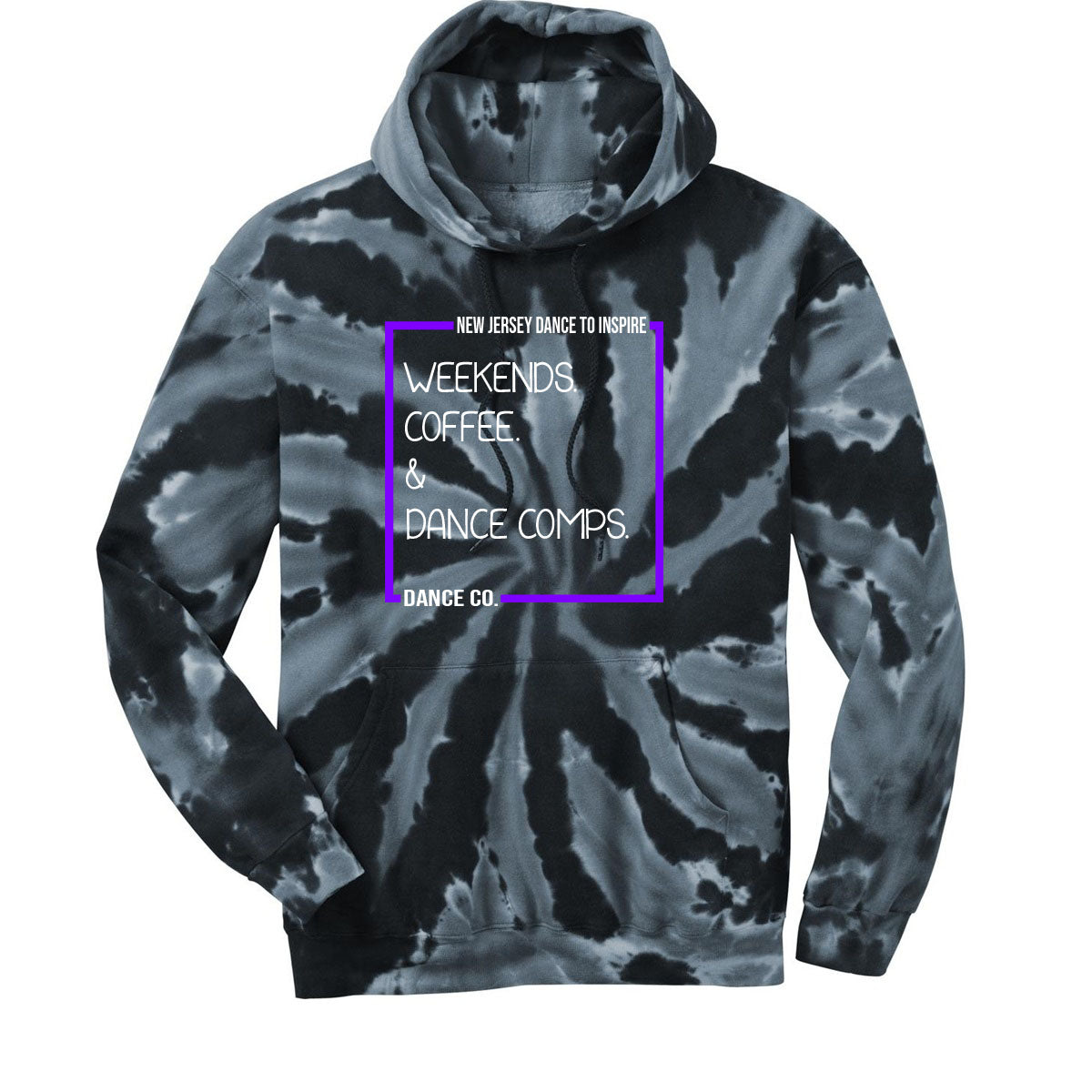 NJ Dance Tie-Dye Hooded Sweatshirt Design 17