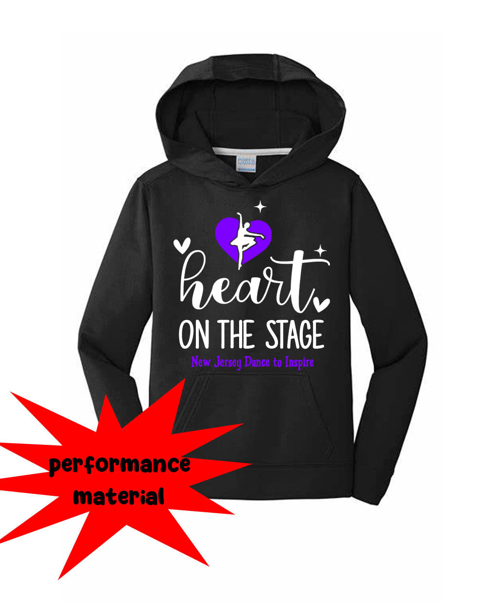 NJ Dance Performance Hooded Sweatshirt Design 22