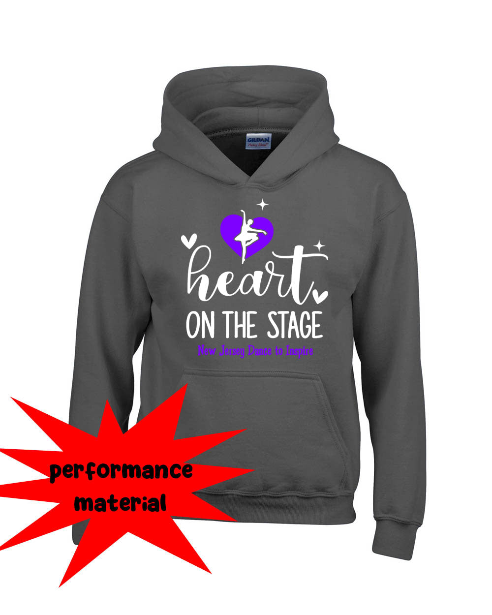 NJ Dance Performance Hooded Sweatshirt Design 22