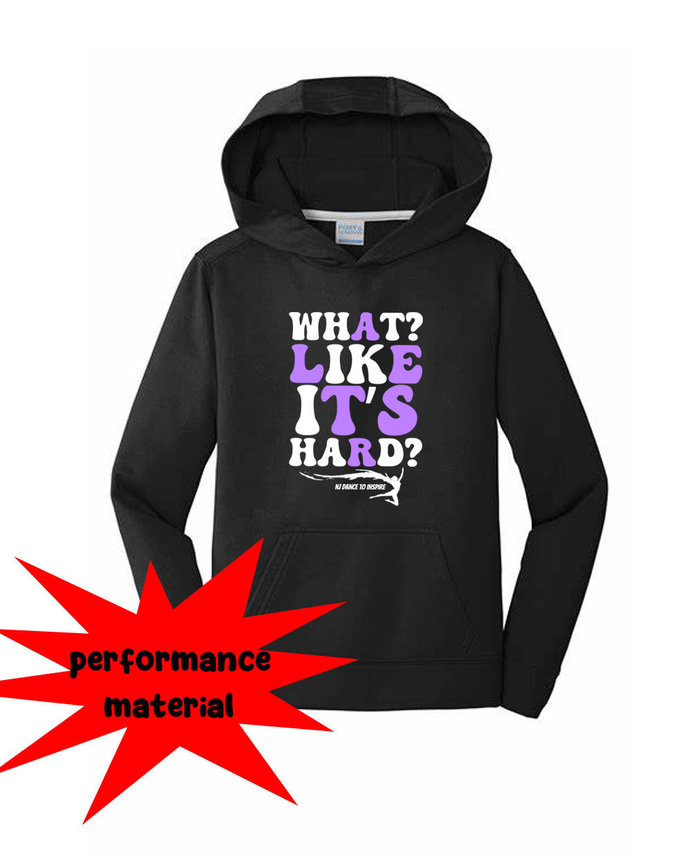 NJ Dance Performance Hooded Sweatshirt Design 23