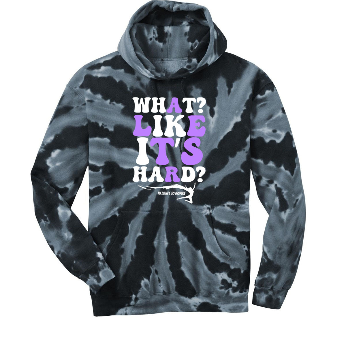 NJ Dance Tie-Dye Hooded Sweatshirt Design 23