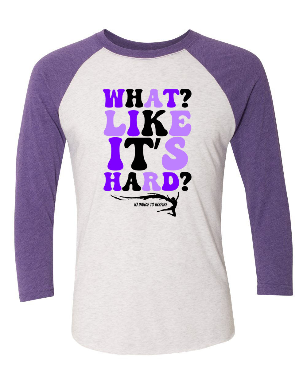 NJ Dance raglan shirt Design 23