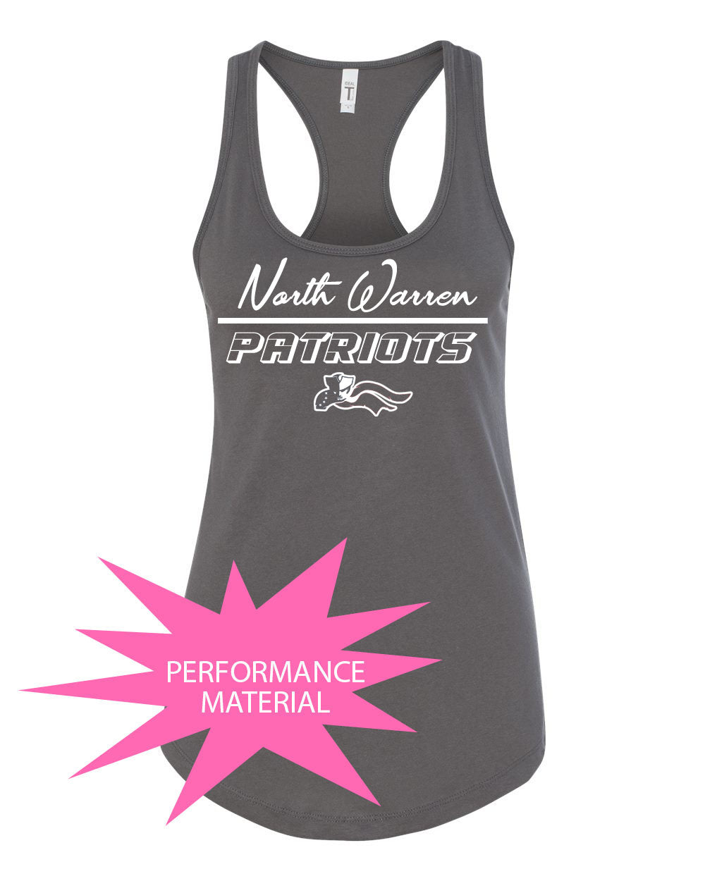 North Warren Design 10 Performance Racerback Tank Top