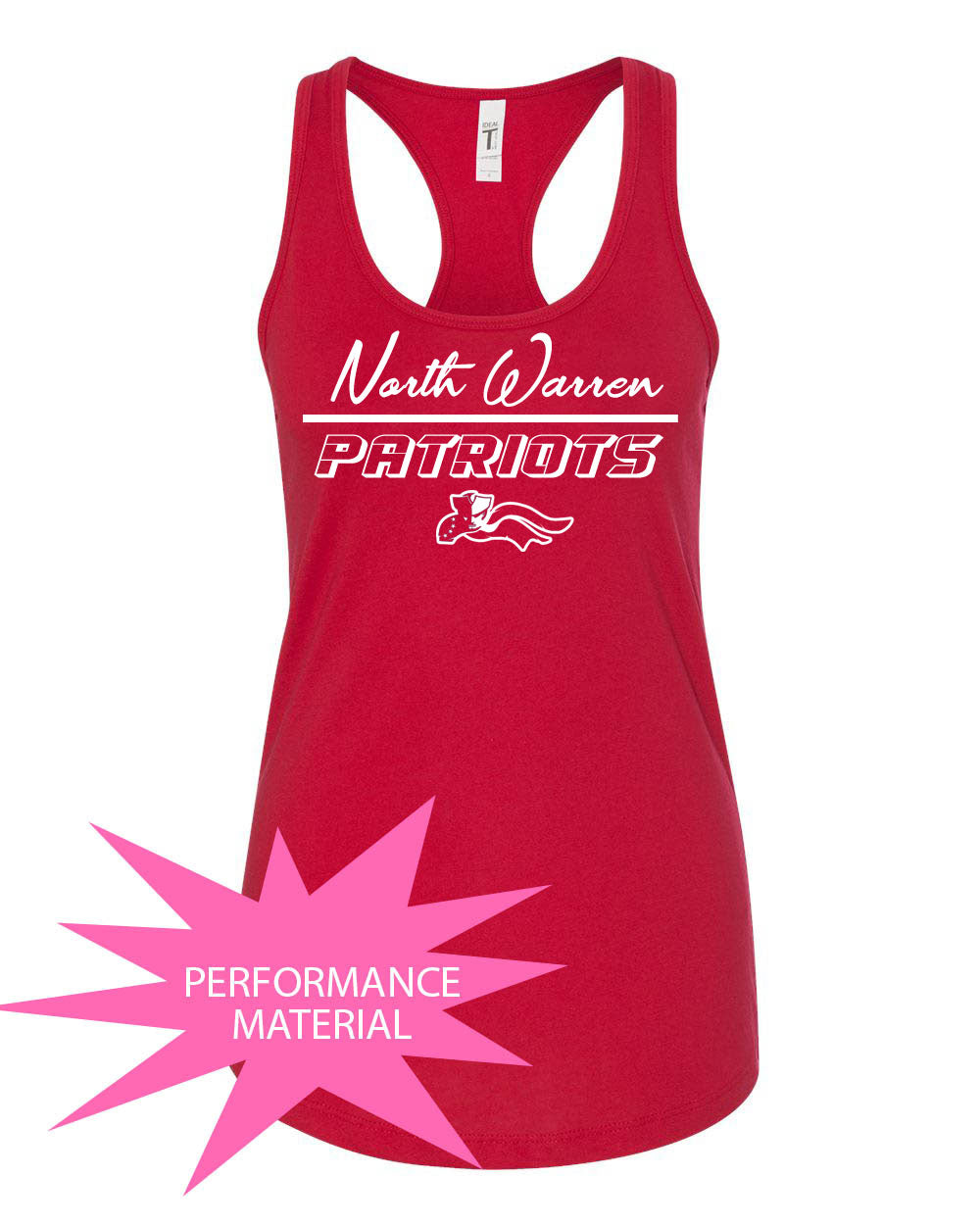 North Warren Design 10 Performance Racerback Tank Top