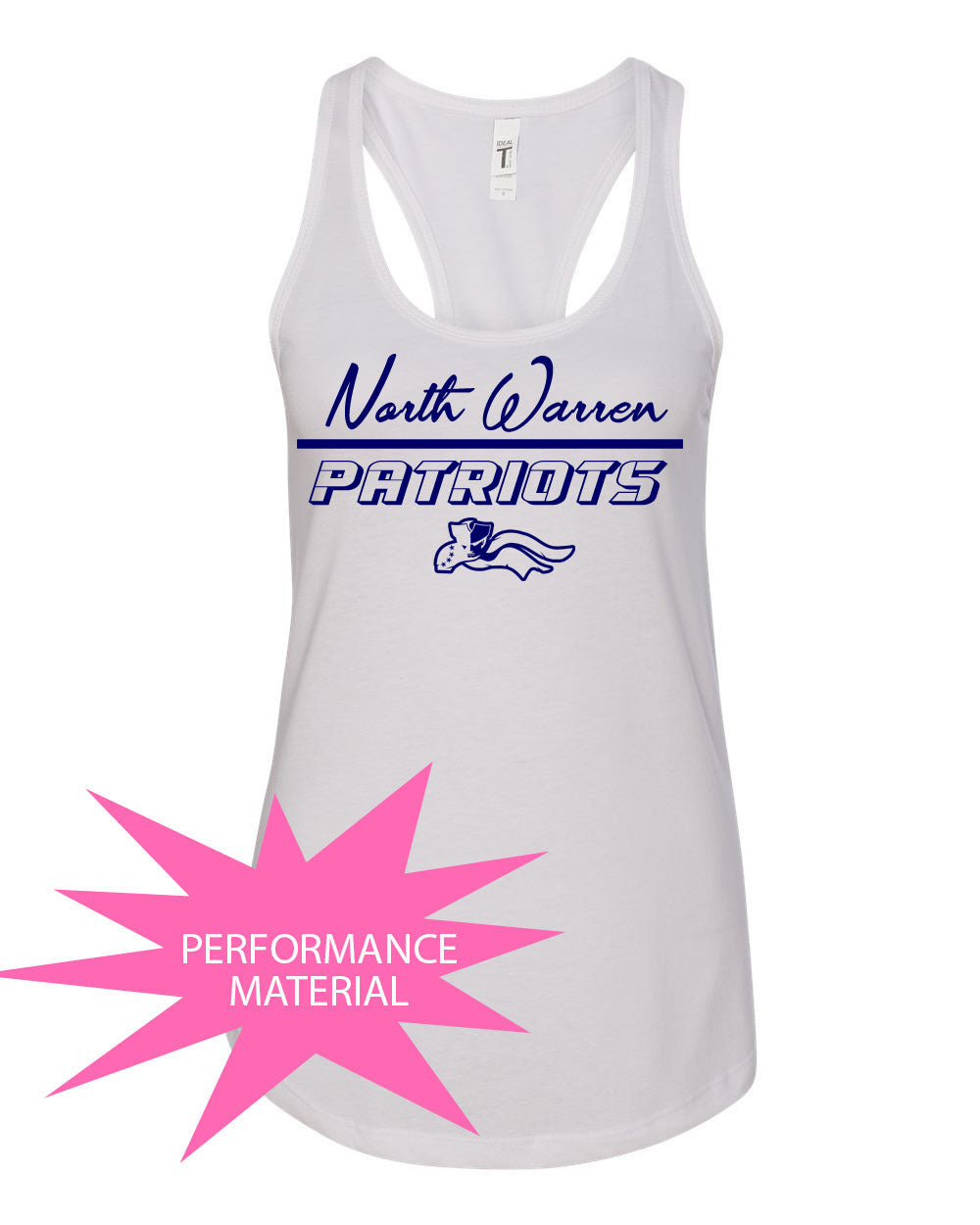 North Warren Design 10 Performance Racerback Tank Top