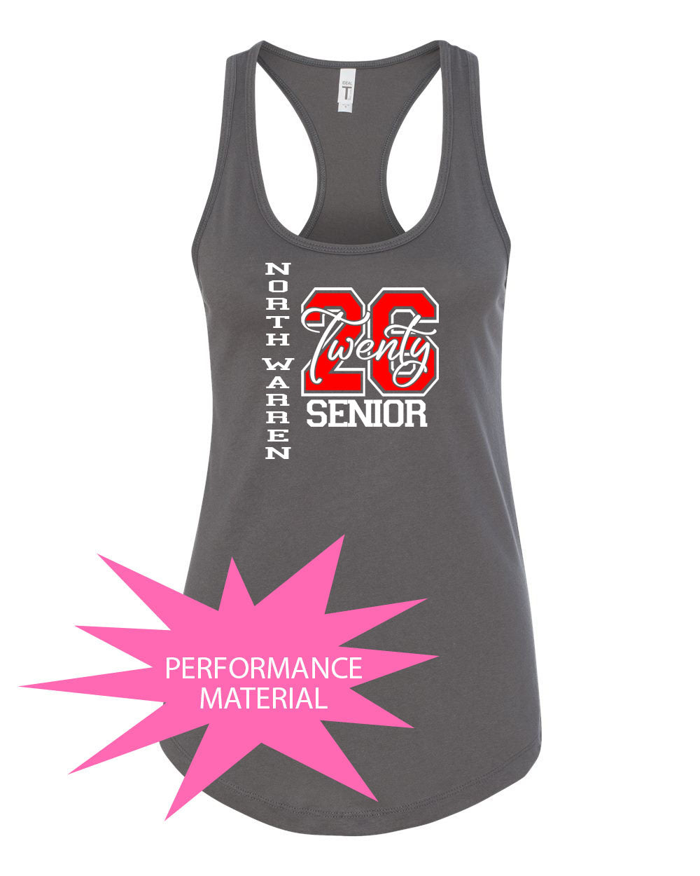 North Warren Performance Racerback Tank Top Design 16