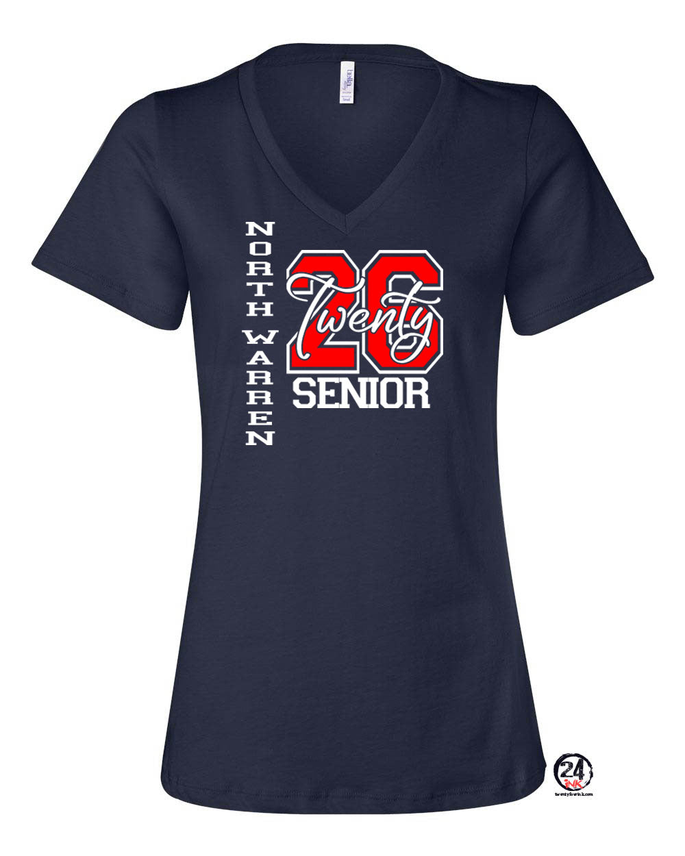 North Warren V-neck T-Shirt Design 16