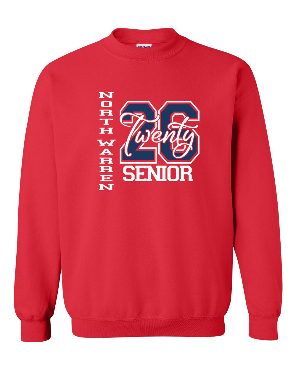 North Warren non hooded sweatshirt Design 16