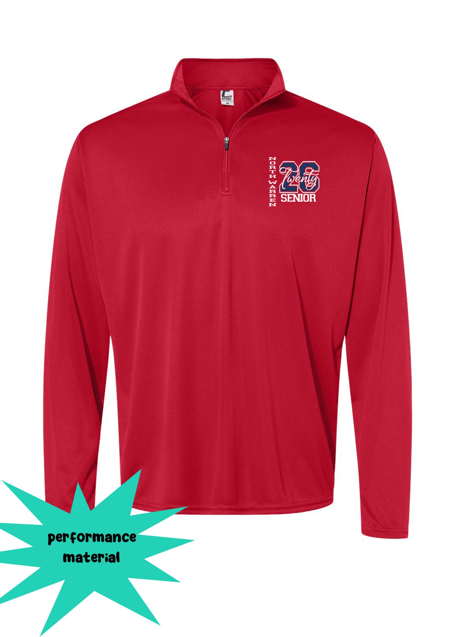 North Warren Quarter Zip Long Sleeve Design 16