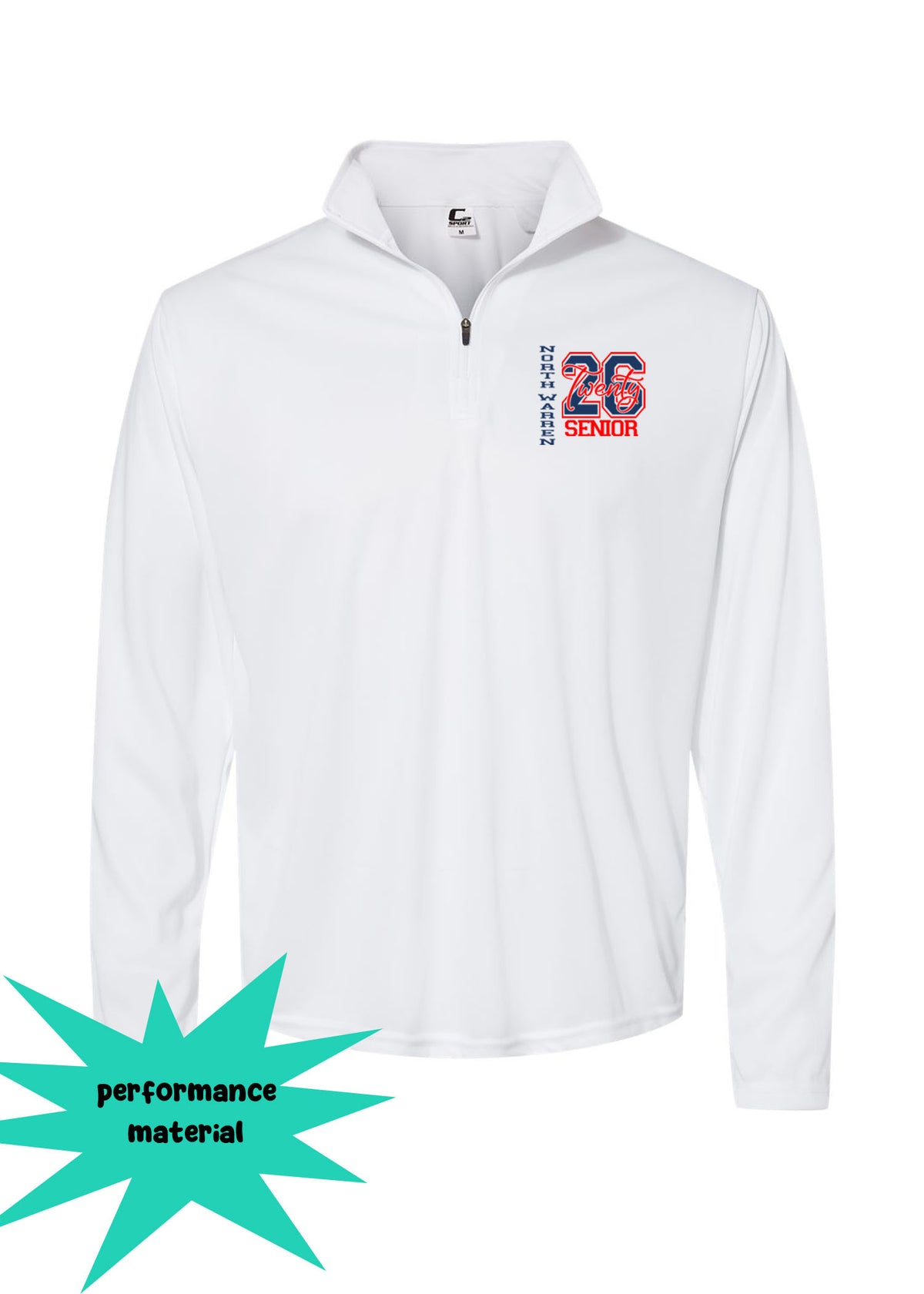 North Warren Quarter Zip Long Sleeve Design 16