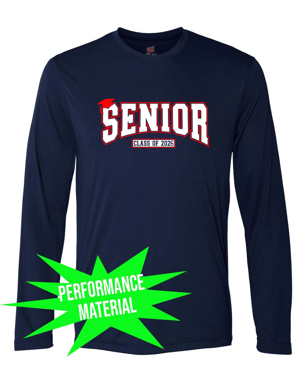 North Warren Performance Material Long Sleeve Shirt Design 26