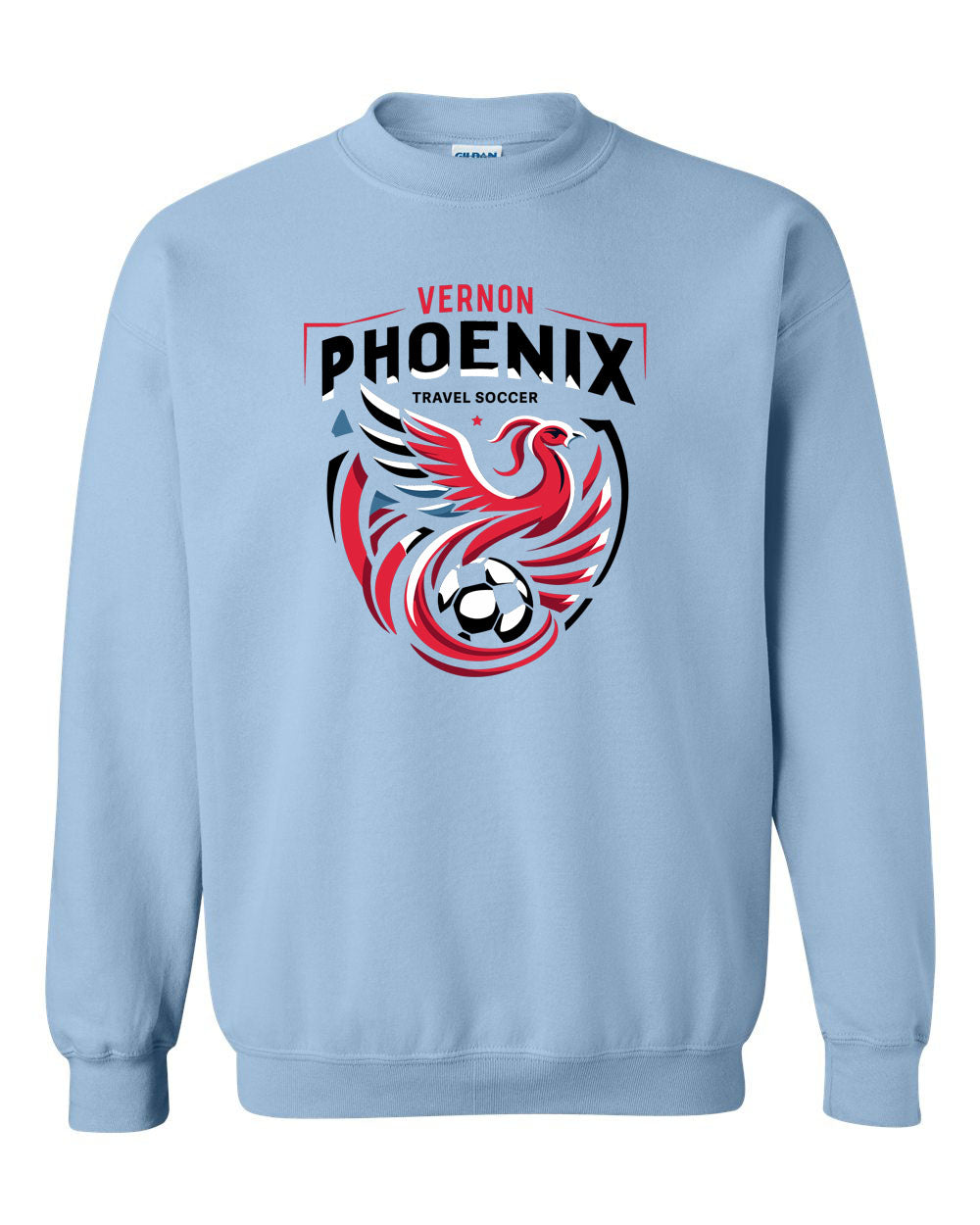 Phoenix Soccer Design 1 non hooded sweatshirt