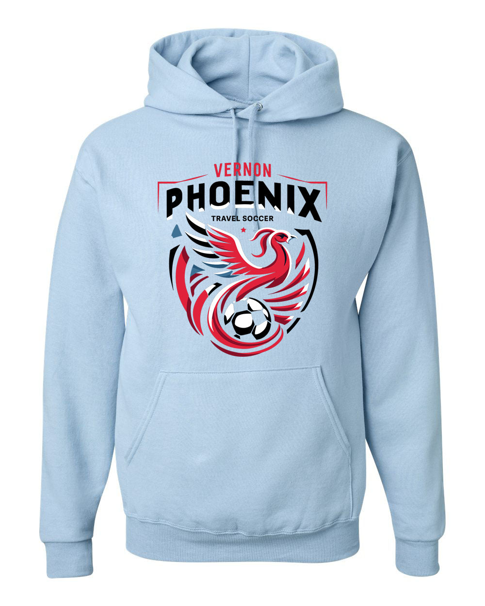 Phoenix Soccer Design 1 Hooded Sweatshirt