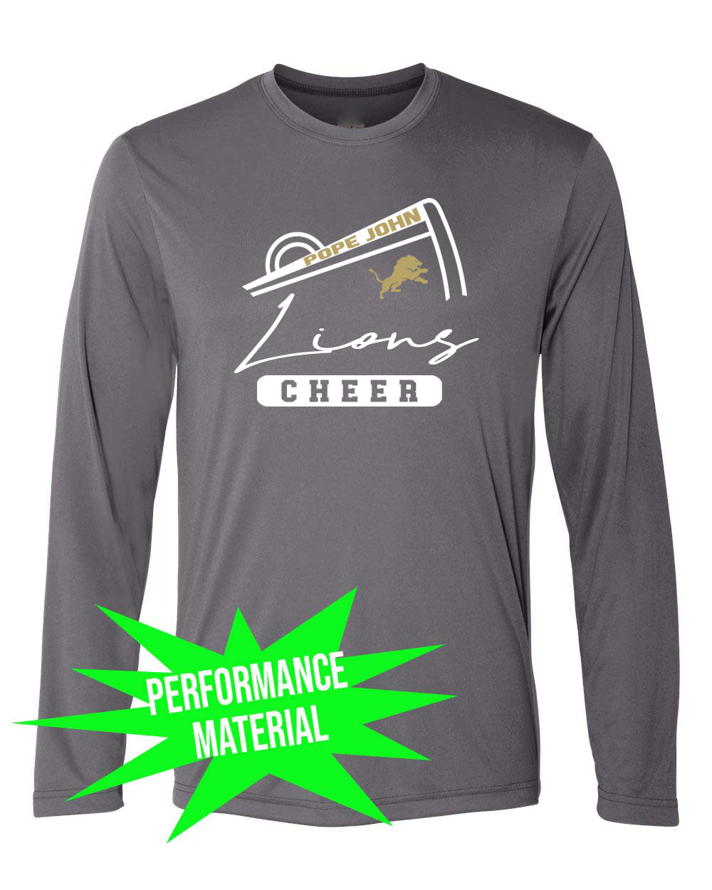 Pope John Cheer Performance Material Long Sleeve Shirt Design 11