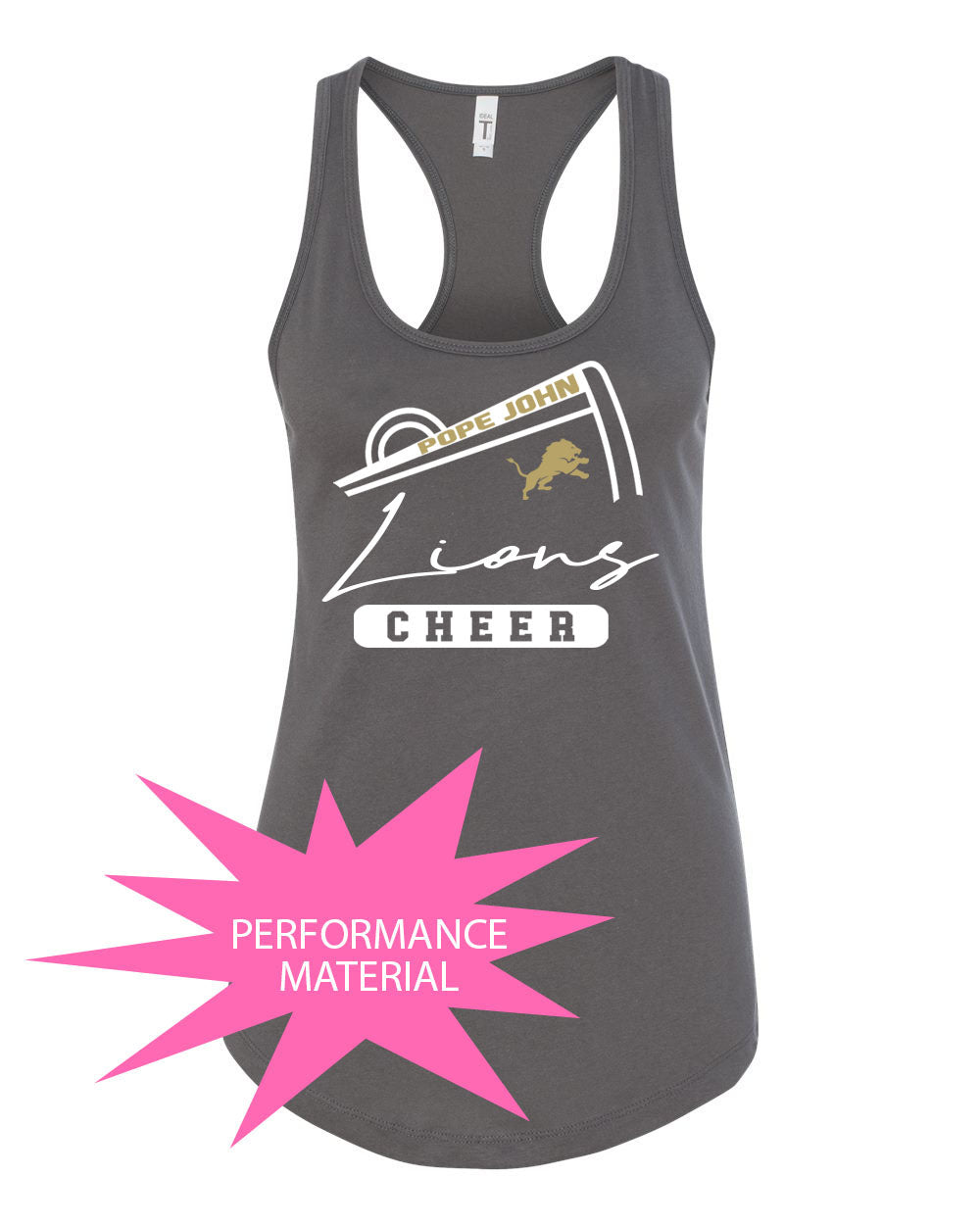 Pope John Cheer Performance Racerback Tank Top Design 11