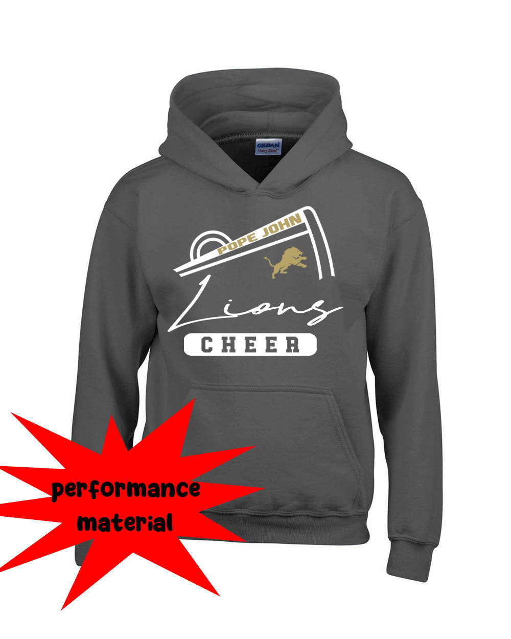 Pope John Cheer Performance Hooded Sweatshirt Design 11