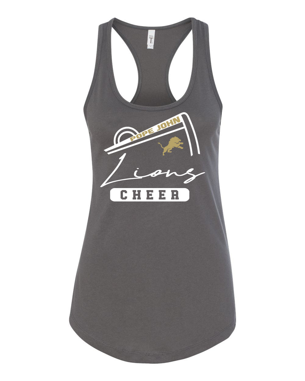 Pope John Cheer Racerback Tank Top Design 11