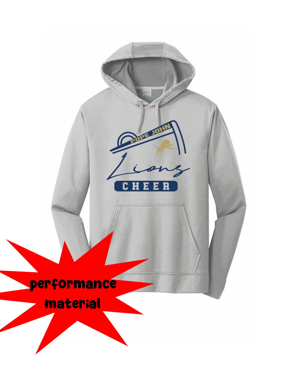 Pope John Cheer Performance Hooded Sweatshirt Design 11