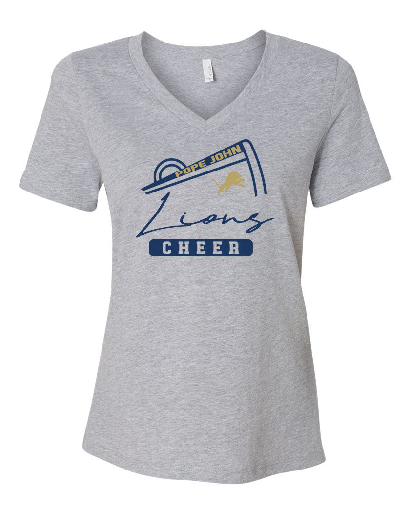 Pope John Cheer V-neck T-Shirt Design 11