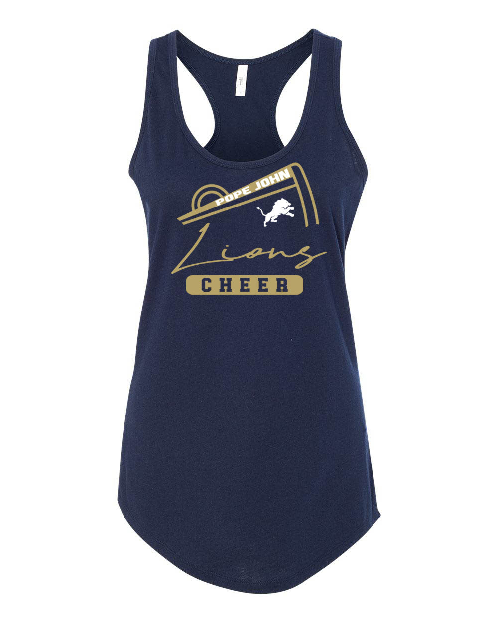 Pope John Cheer Racerback Tank Top Design 11