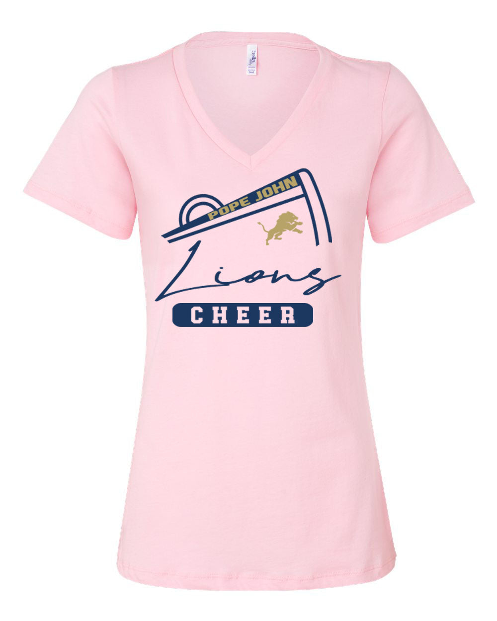 Pope John Cheer V-neck T-Shirt Design 11