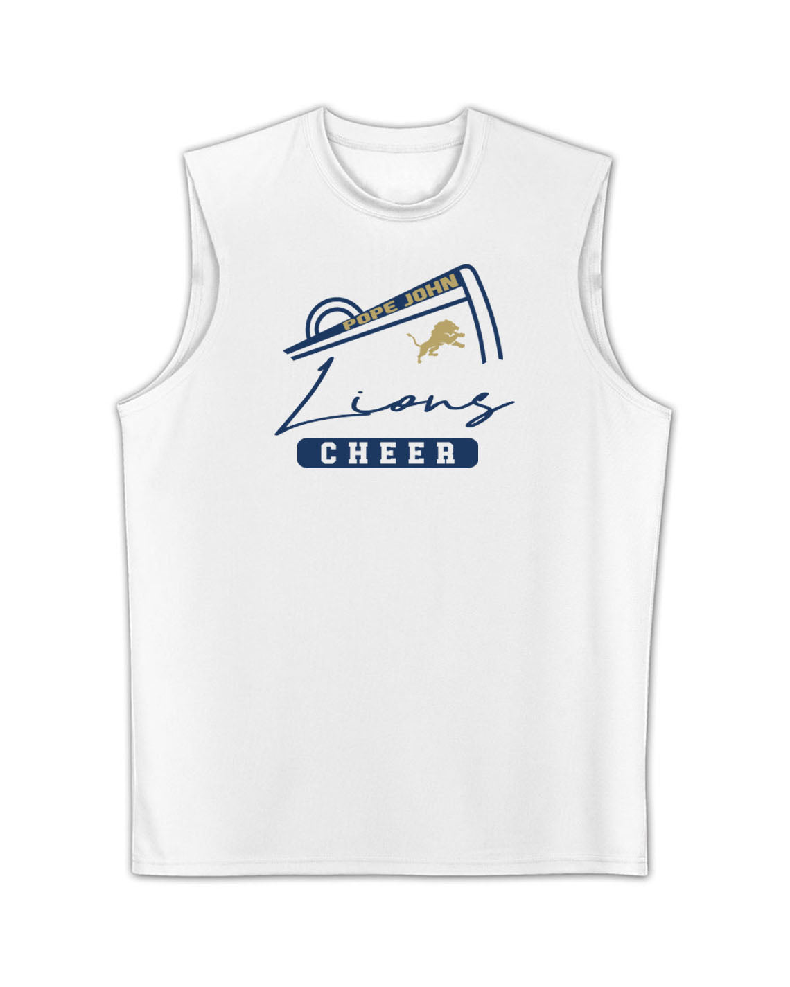 Pope John Cheer Men's Performance Tank Top Design 11