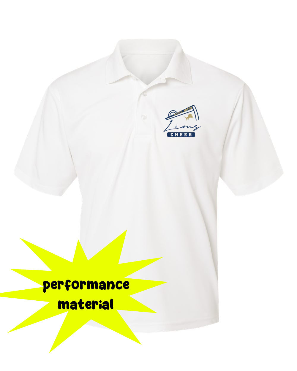Pope John Cheer Performance Material Polo T-Shirt Design 11