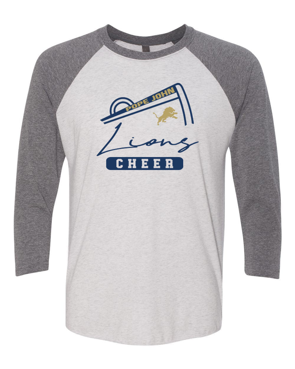 Pope John Cheer raglan shirt Design 11