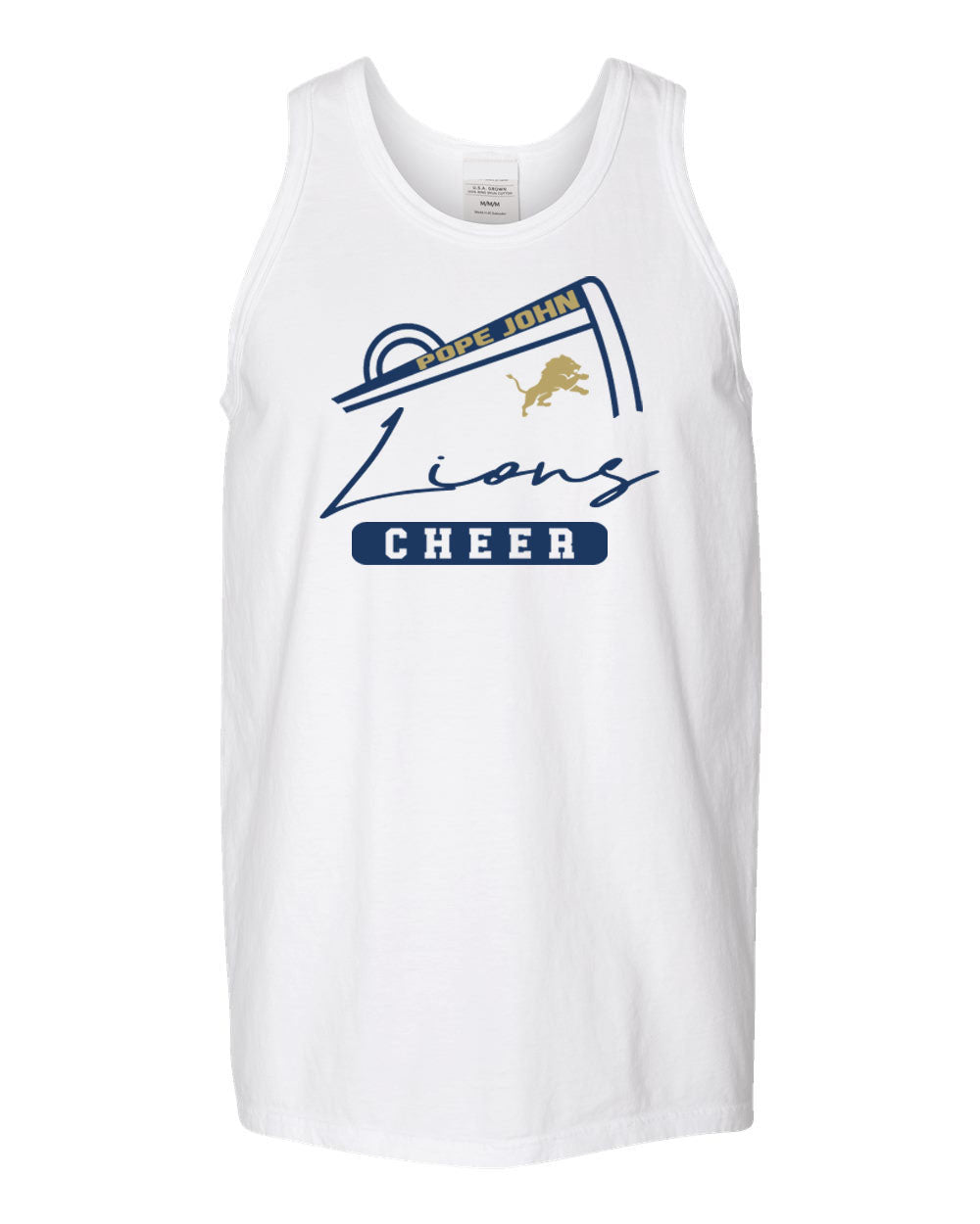 Pope John Cheer Muscle Tank Top design 11