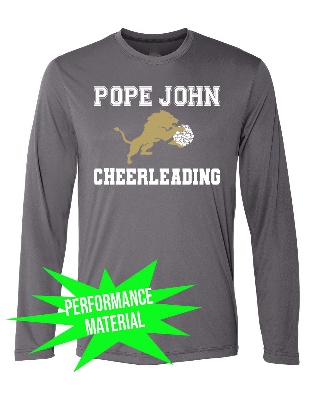 Pope John Cheer Performance Material Design 1 Long Sleeve Shirt