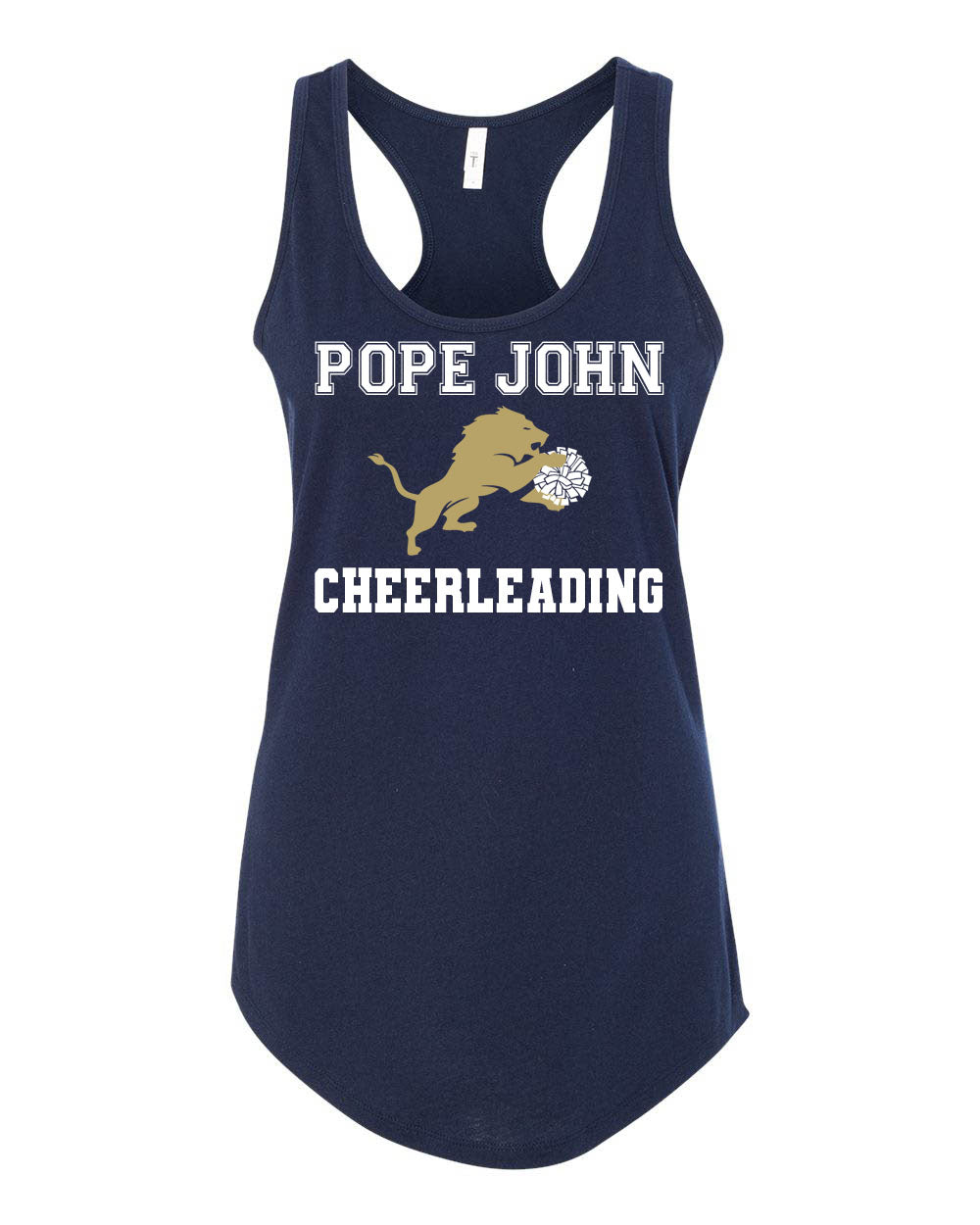 Pope John CheerDesign 1 Racerback Tank Top