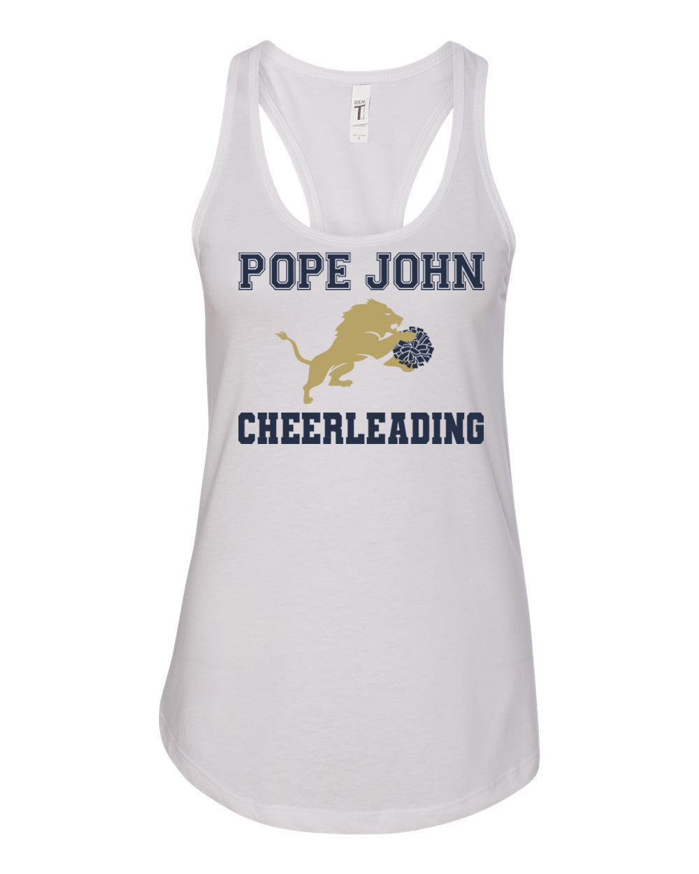 Pope John CheerDesign 1 Racerback Tank Top