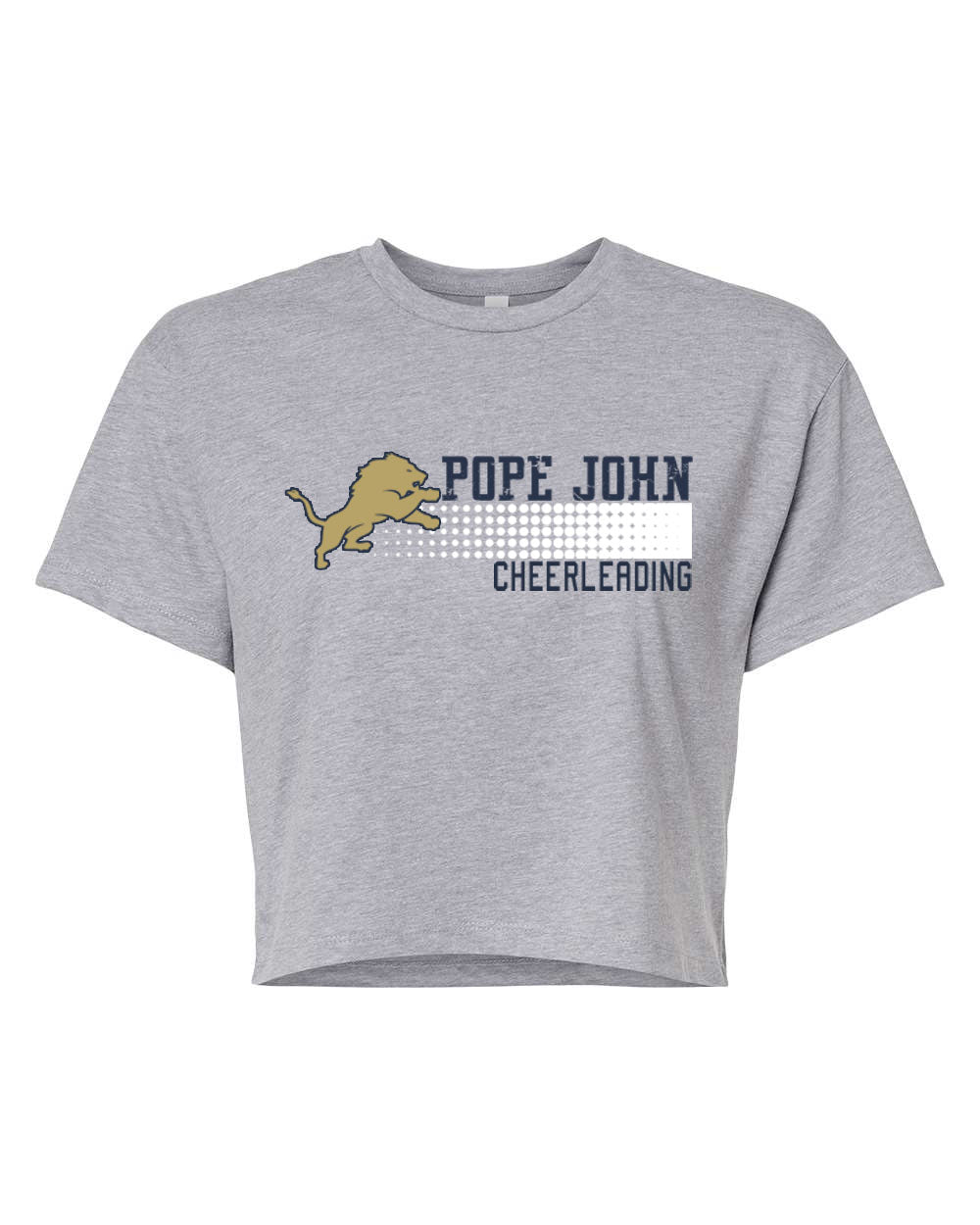Pope John Cheer Design 4 Crop Top