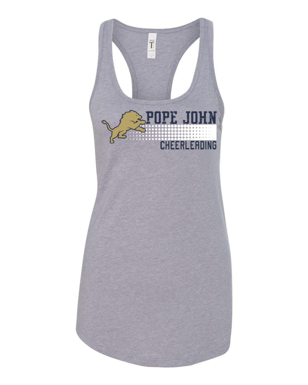 Pope John Cheer Racerback Design 4 Tank Top