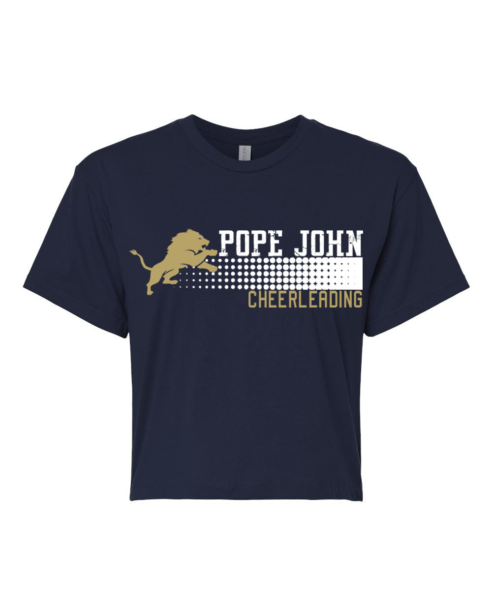 Pope John Cheer Design 4 Crop Top