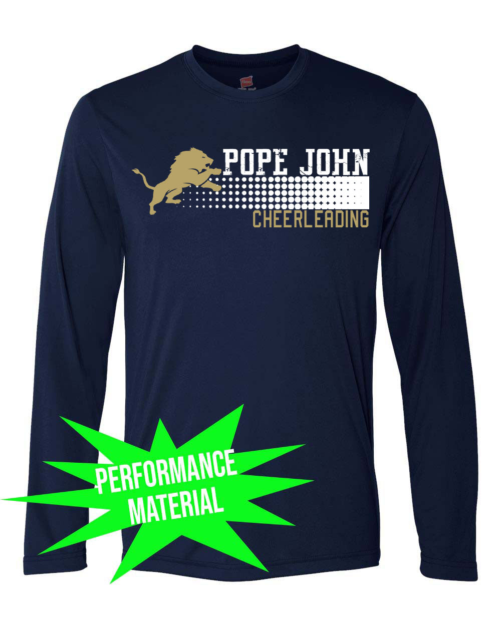 Pope John Cheer Performance Material Design 4 Long Sleeve Shirt