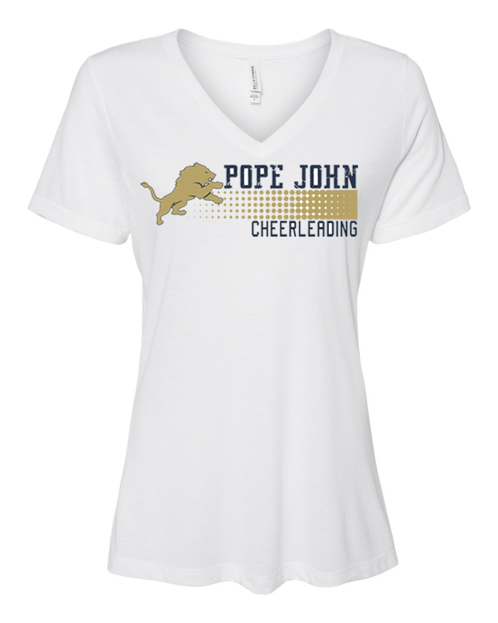 Pope John Cheer Design 4 V-neck T-Shirt