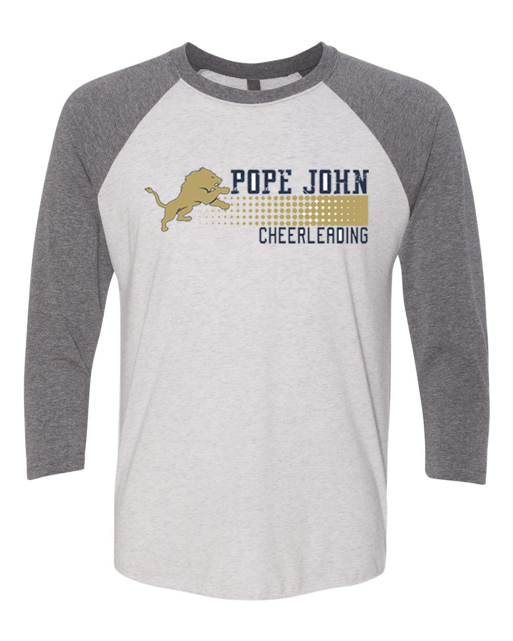 Pope John Cheer Design 4 raglan shirt