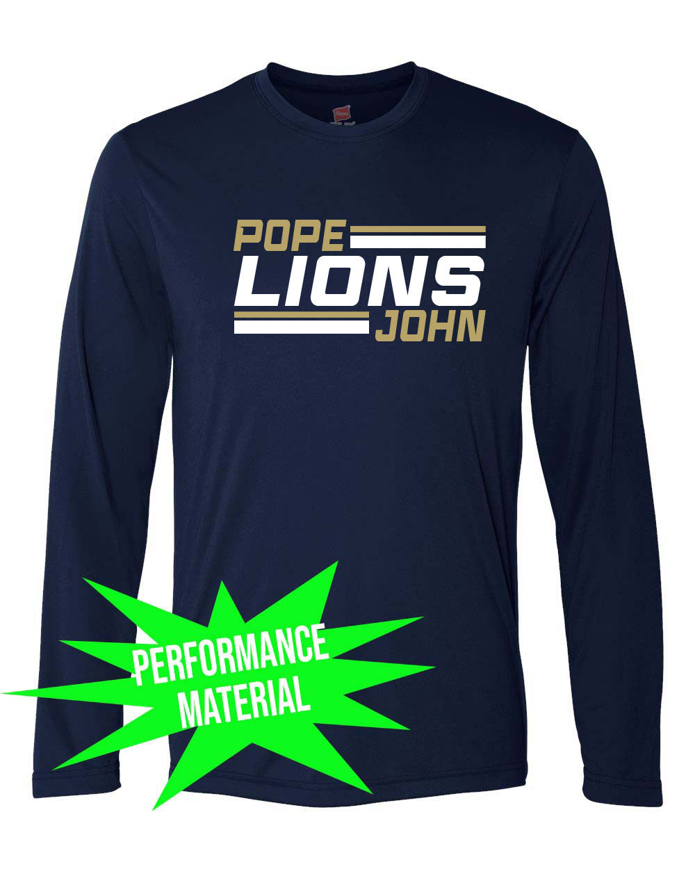Pope John Cheer Performance Material Design 5 Long Sleeve Shirt