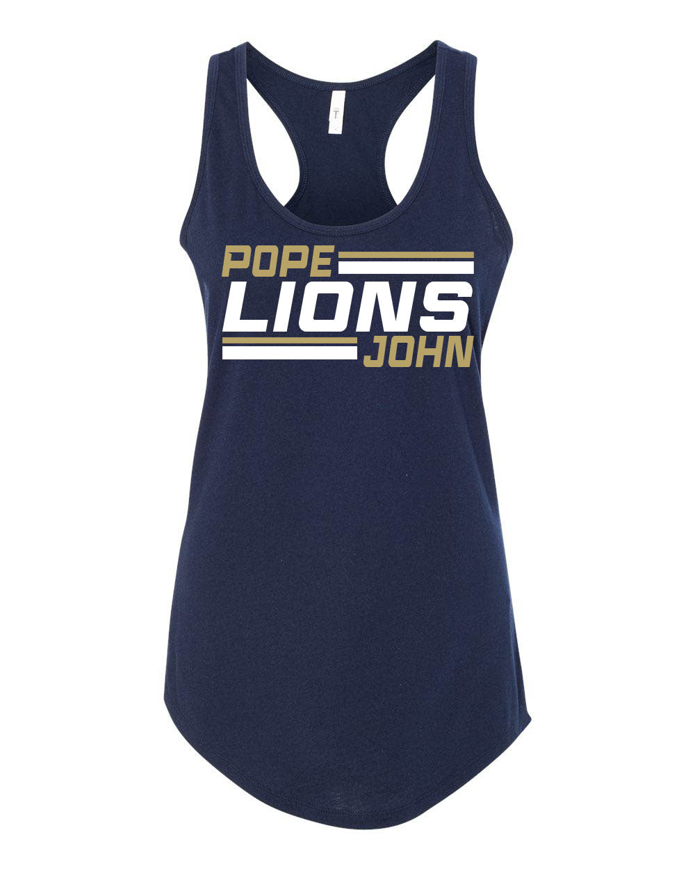 Pope John Cheer Racerback Design 5 Tank Top