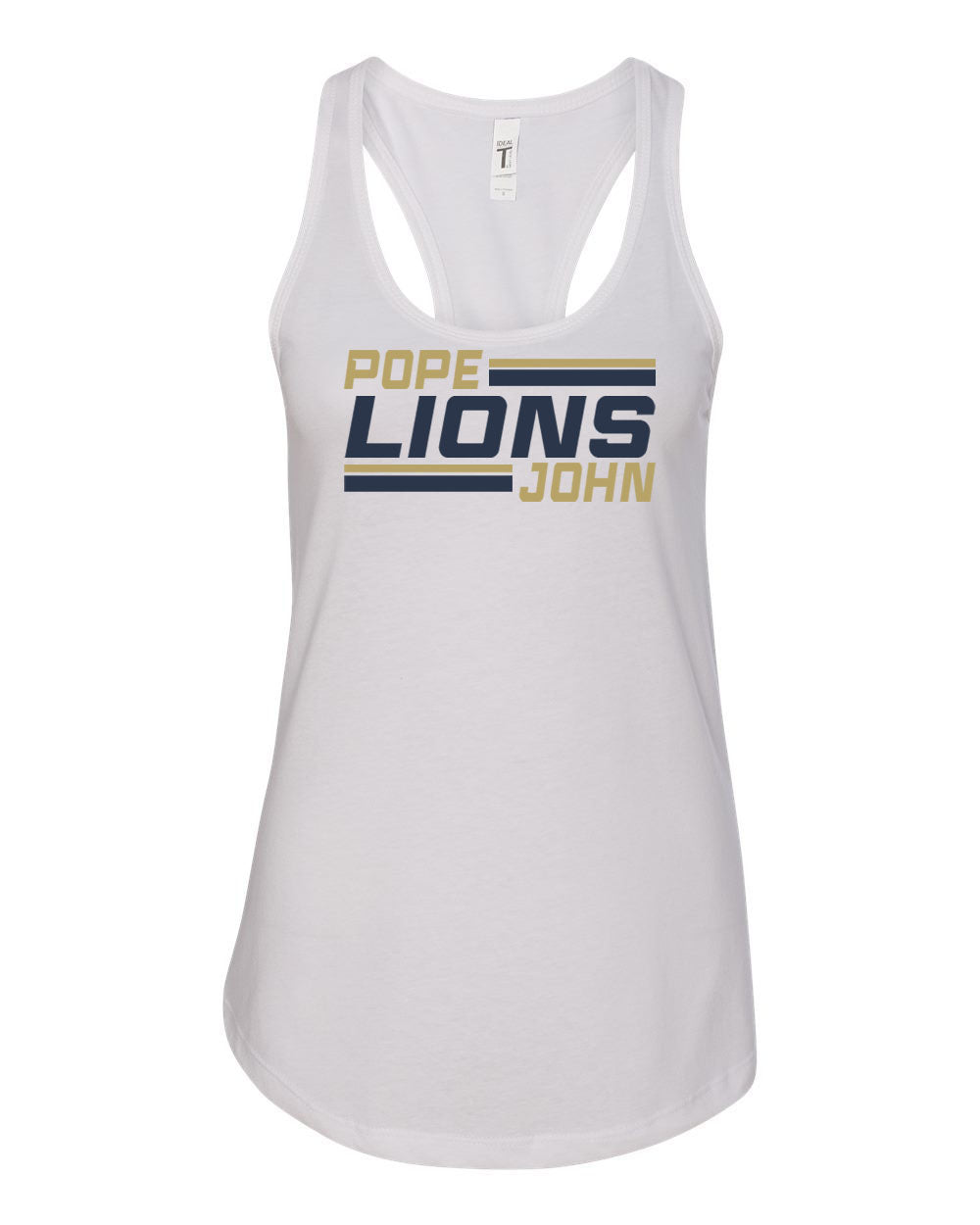 Pope John Cheer Racerback Design 5 Tank Top