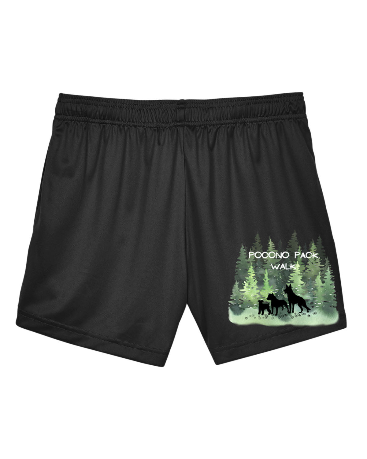 Pocono Pack Design 1 Ladies Performance Shorts